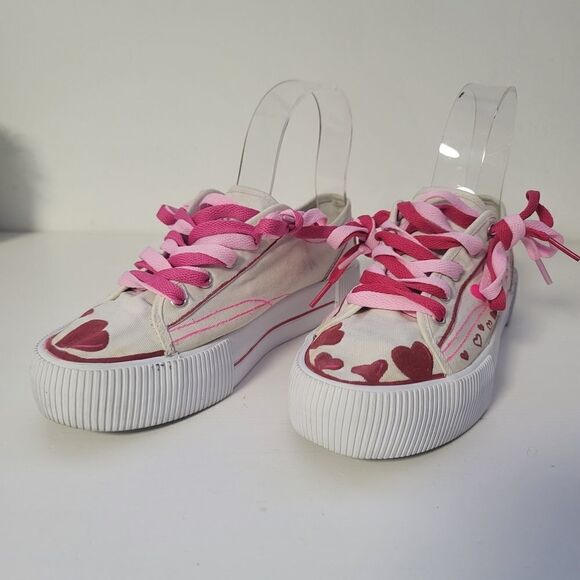 Customized h&m platform white sneakers size 8.5 - Picture 9 of 10